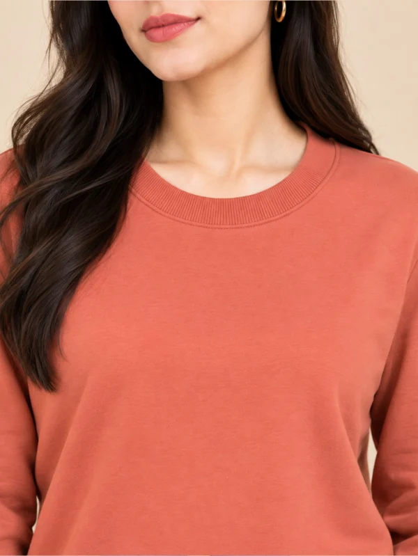 Women’s Coral Sweatshirt - Image 4