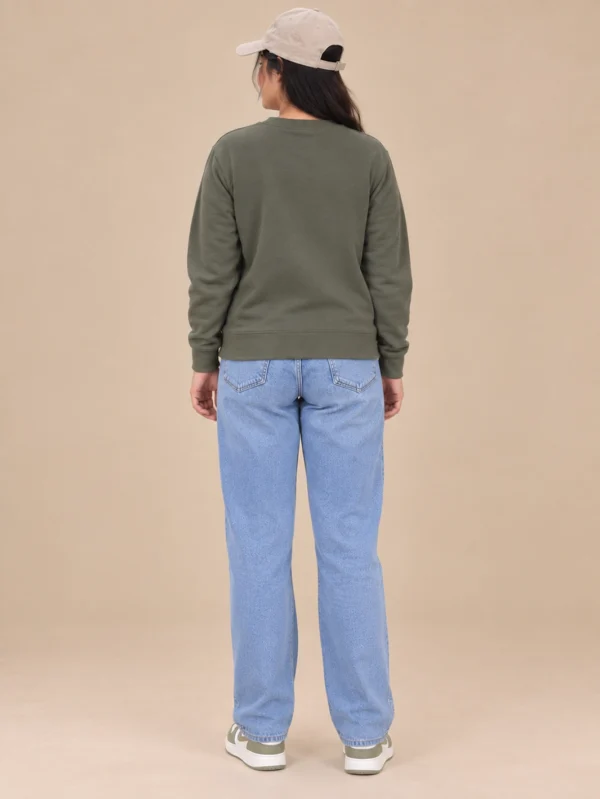 Women’s Olive Sweatshirt - Image 3