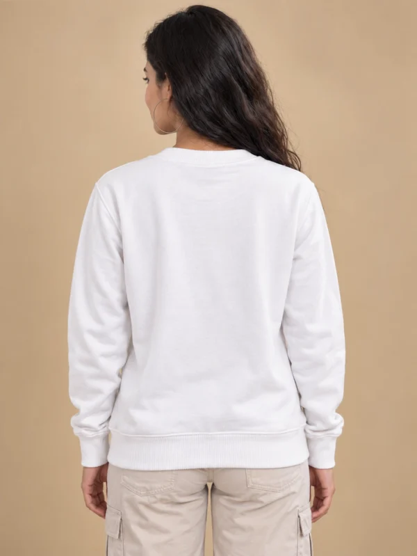 Women’s White Sweatshirt - Image 2