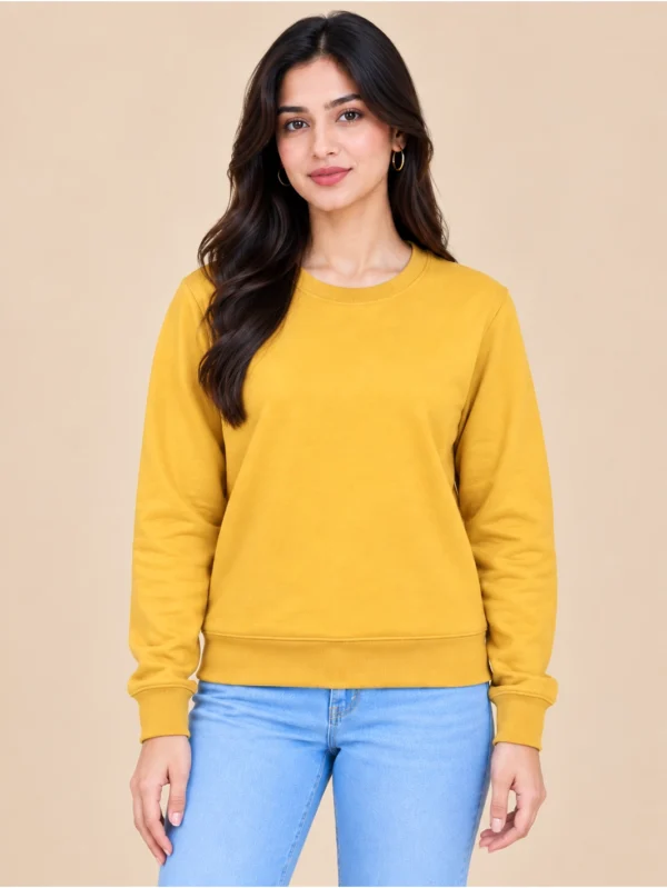 Women’s Yellow Sweatshirt - Image 1