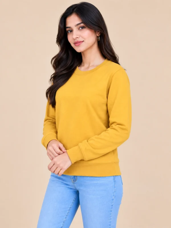 Women’s Yellow Sweatshirt - Image 2